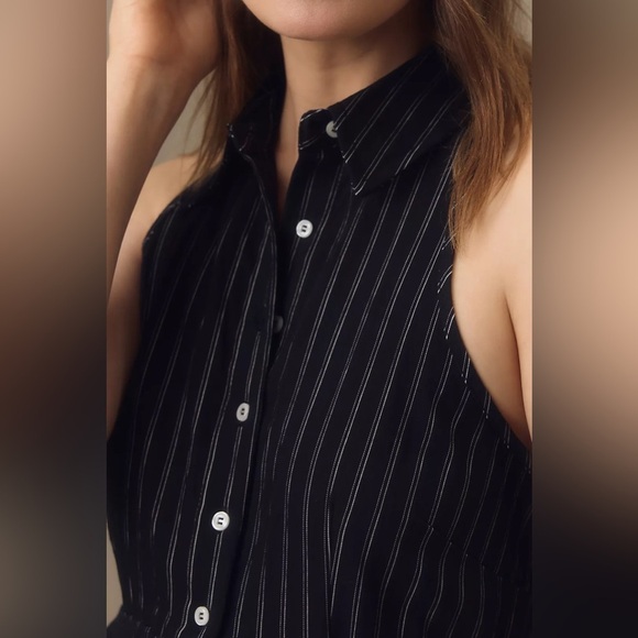 NWT Size 4 - Anthropologie Maeve Layered Halter Romper - Picture 5 of 16